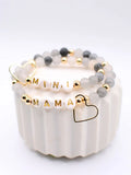Mama & Mini Matching Bracelet Set | Grey | Mother & Child Gift