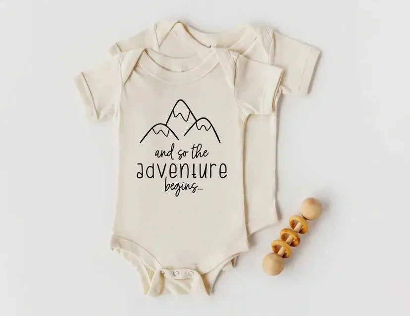 And So the Adventure Begins Baby Bodysuit | Pregnancy Announcement | Long Sleeve