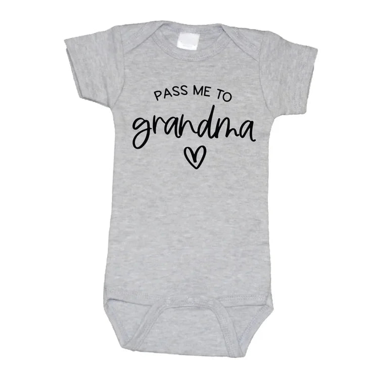 Pass me to Grandma, Grandparents Onesie, New Baby Gift