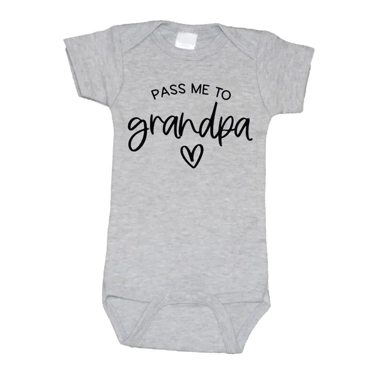 Pass me to Grandpa, Grandparents Onesie, New Baby Gift