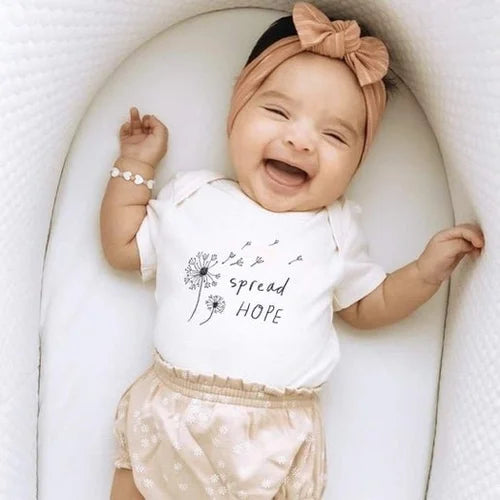 Spread Hope Baby Graphic Organic Bodysuit