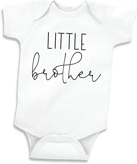 Little Brother Baby Onesie | Gender Reveal & Sibling Announcement