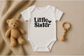 Little Sister Baby Onesie | Gender Reveal & Sibling Announcement